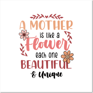 A Mother is Like a Flower Posters and Art